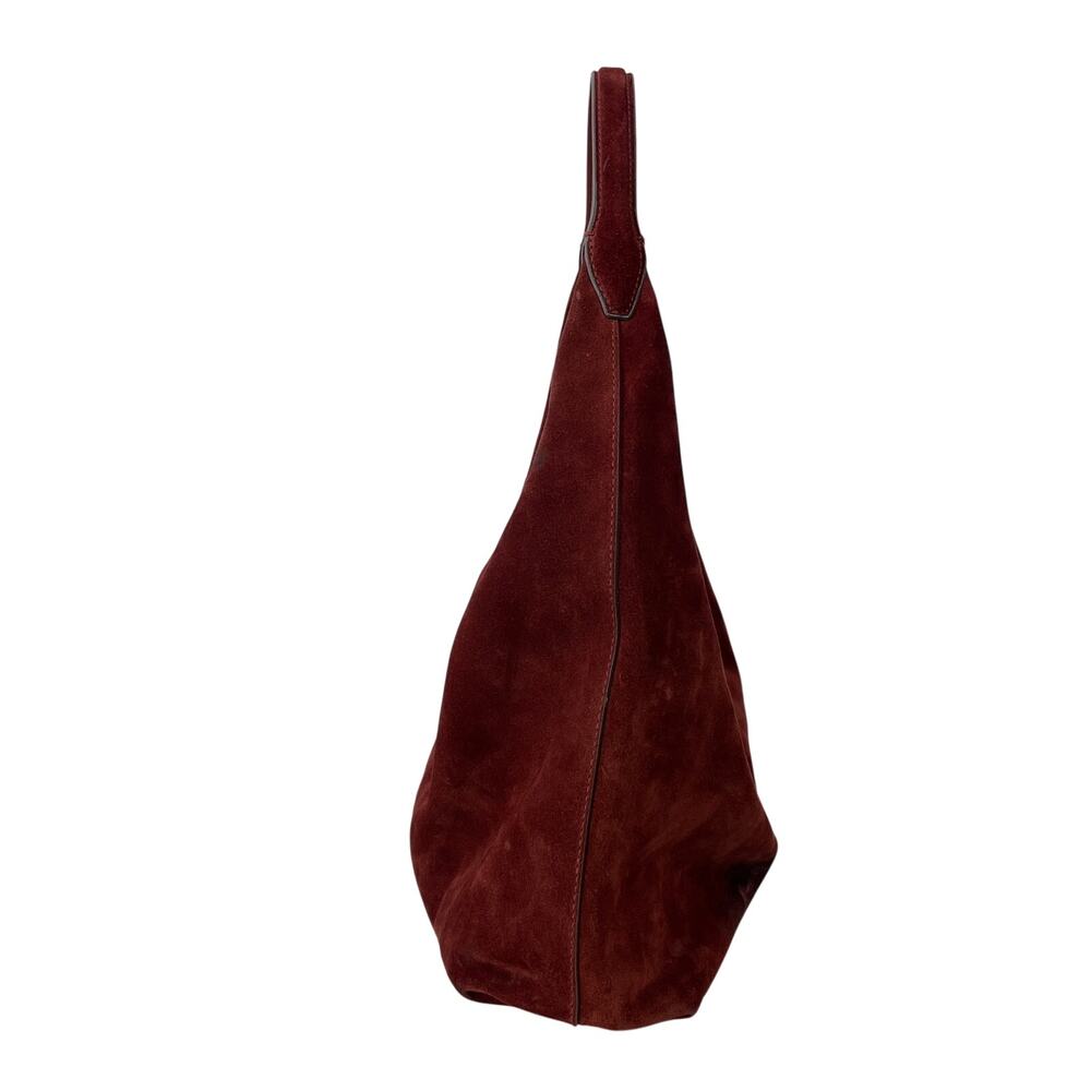 NEW Madewell The Mylie Red Burgundy Italian Suede Shoulder Handbag Size OS - Picture 2 of 5